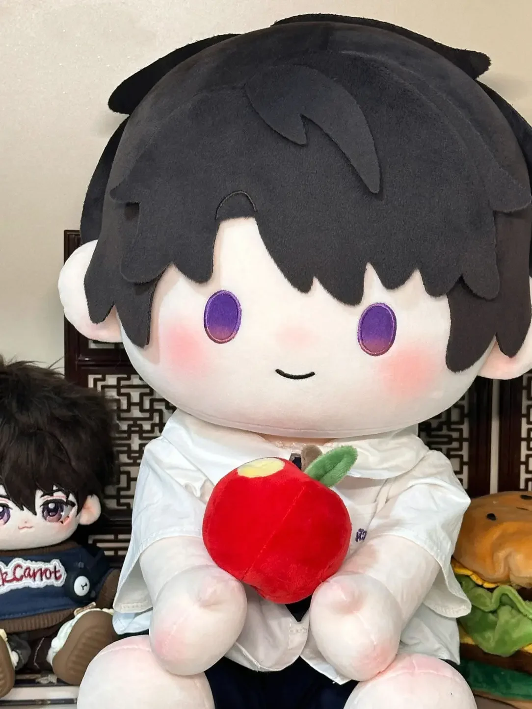 Anime Love and Deepspace Caleb Sitting Posture 40CM  Xia yizhou Soft Plush Doll Body Dress Up Stuffed Toy Pillow Birthday Gift