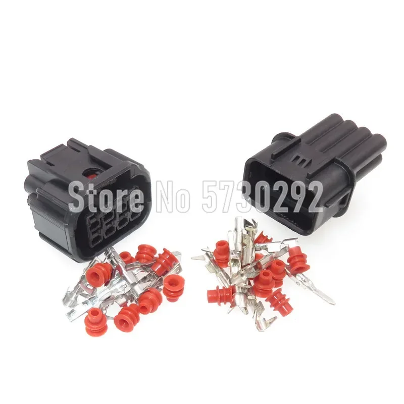 8P 6189-7423 6181-6850 LED Headlight Speaker Wiring Harness Plug Waterproof Socket For Honda Civic Odyssey XRV VEZEL