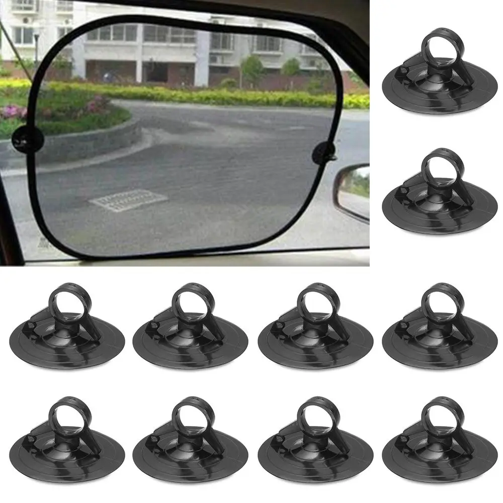 

10PCS Rubber Car Sunshade Bathroom Supplies Sucker Wall Hanger Suction Cup Hook