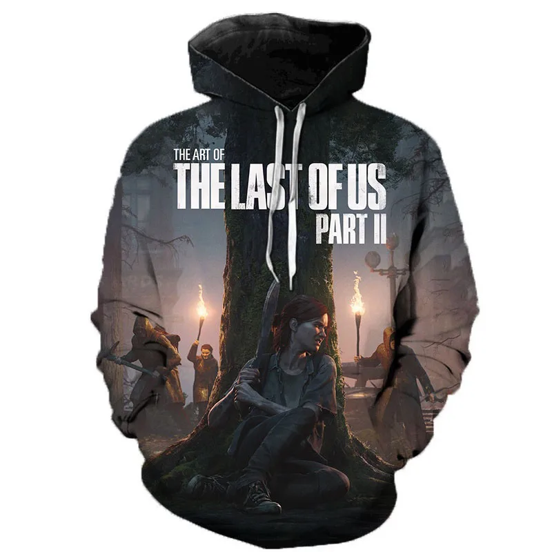 Hoodies Game The Last Of Us 3d Print Sweatshirts Men Women Unisex Hooded Oversized Hoodie Fashion Kids Sweatshirts Coat Clothing