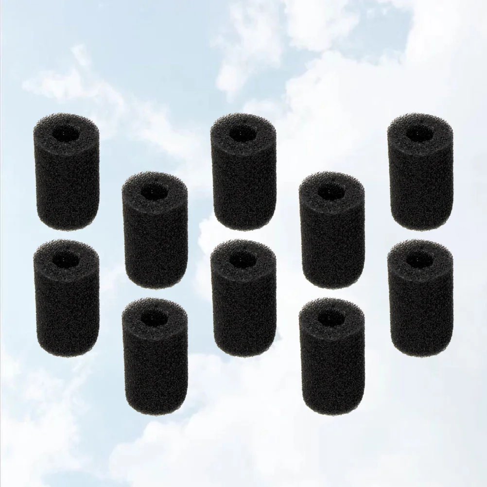 10PCS Aquarium Fish Inlet Protective Filter Tank Pre-Filter Sponge Roll Replacement Filters (Small)