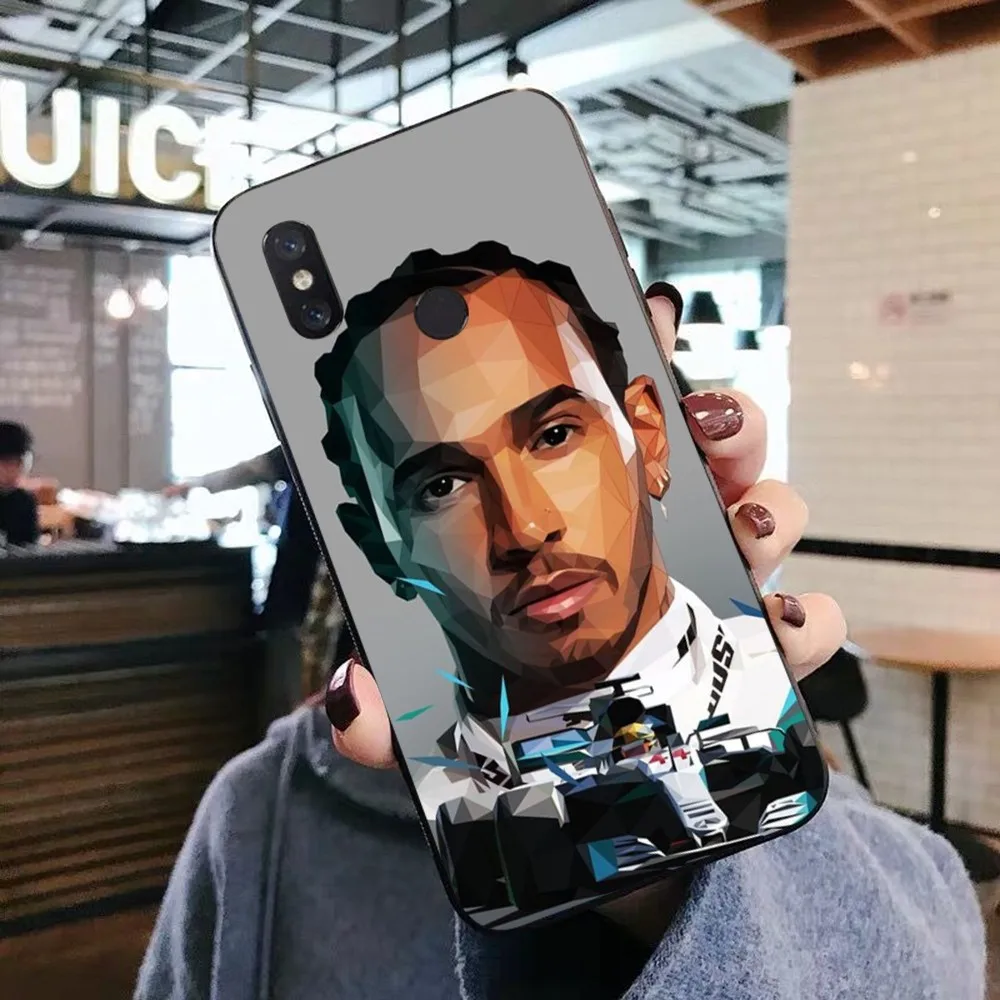 F1 Lewis Hamilton 44 Phone Case For Xiaomi Mi 5X 8 9 10 11 12 Lite Pro 10T PocoX3pro PocoM3 Note 10 Pro Lite