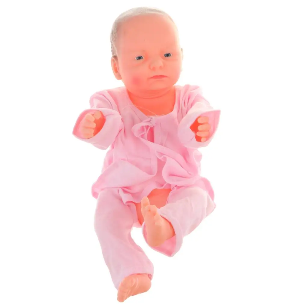 20'' Newborn Soft Body, & Clothes, for Kids Toys/Nursing Practice/Teaching - Boy with Pajamas