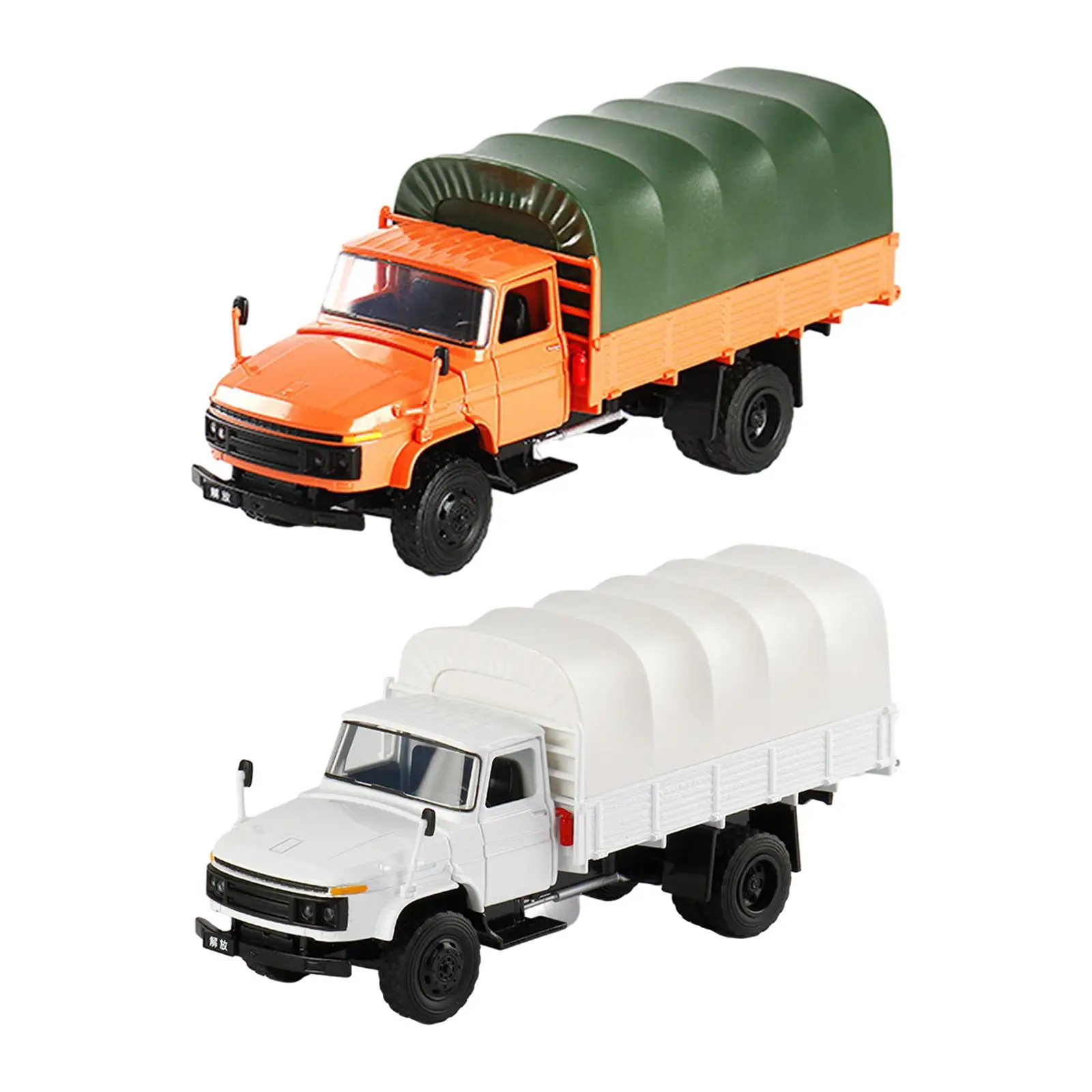 1:28 Scale Ornament Collectibles Kids Toys Diecast Transport Truck Simulation for Bedroom Cabinet Shelf Livingroom Decorations