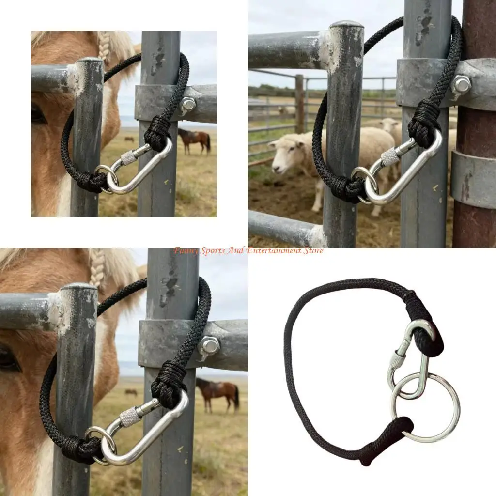 C4DE Stall Door Stoppers Horse Stall Door Fixer With Impacts Absorbing Design & Hanger