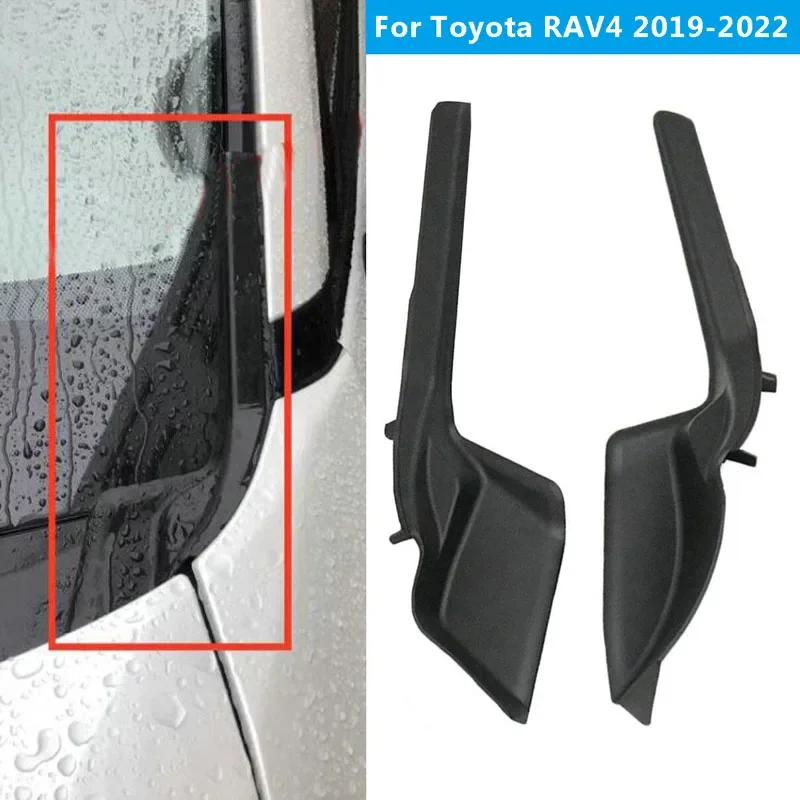 1 Pair Front Windshield Wiper Side Cowl Extension Cover for Toyota RAV4 2019 2020 2021 2022 53867-0R070 Auto Accessories