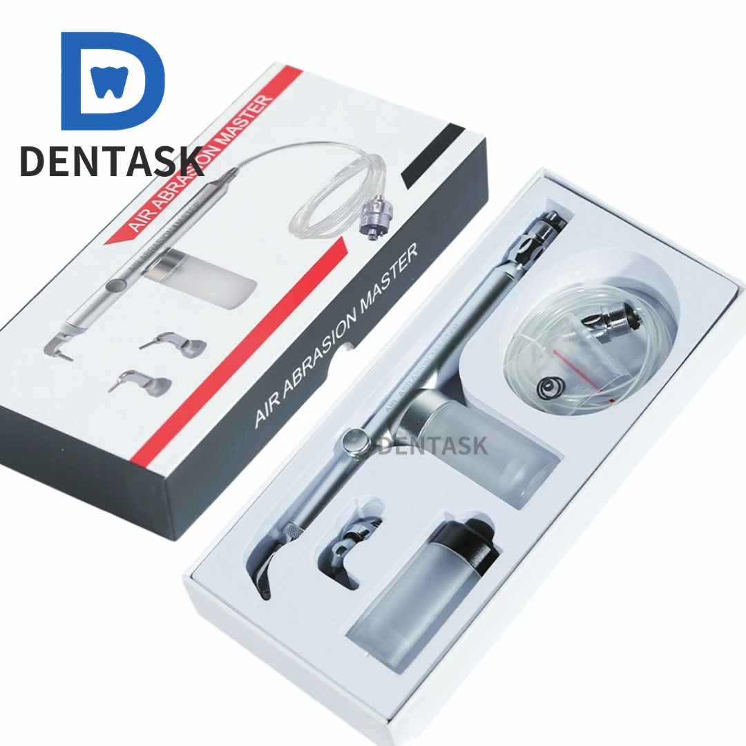 DENTASK Dental Air Polisher Aluminum Oxide Air Abrasion Master Sandblaster Device Air Flow Water Spray Teeth Whitening Sticker