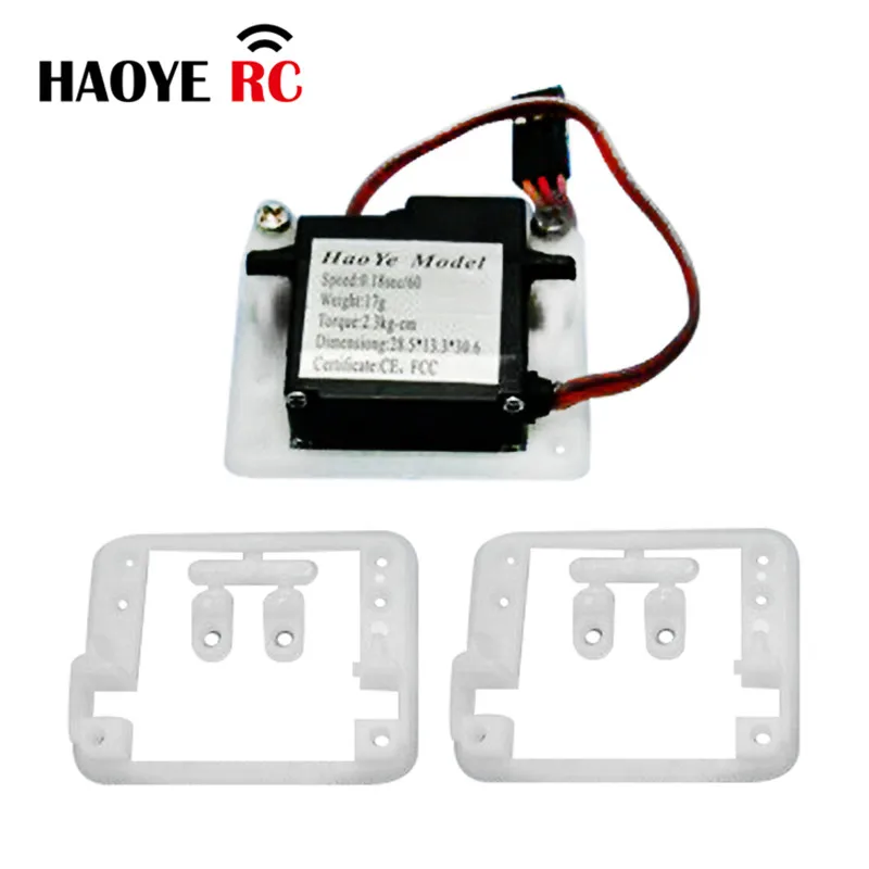 

Haoye 5 Pcs Servo Fixing Plat/Servo Protector Suitable For 6-17g Servos Without Servos For RC Model Accessories