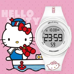 Hello Kitty Simplicity Kids Wristwatch Alarm Clock Luminous Multifunction Digital Watches Kids Connamoroll 3Bar Water Resistant