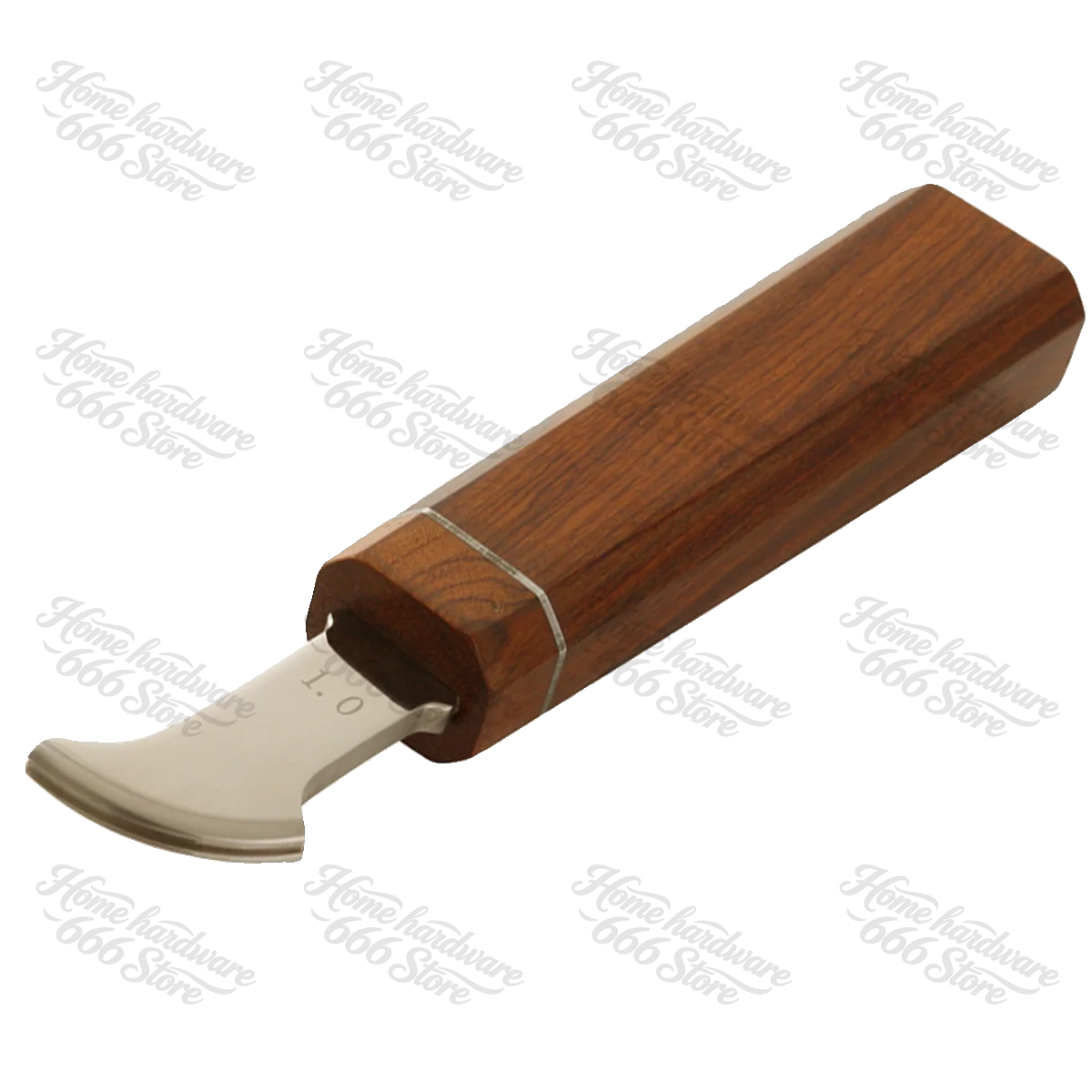 Leather Crimper, Sour Branch Handle Stainless Steel Head Handmade DIY Leather Crimping Tool, Vegetable Tanned Leather Ironing