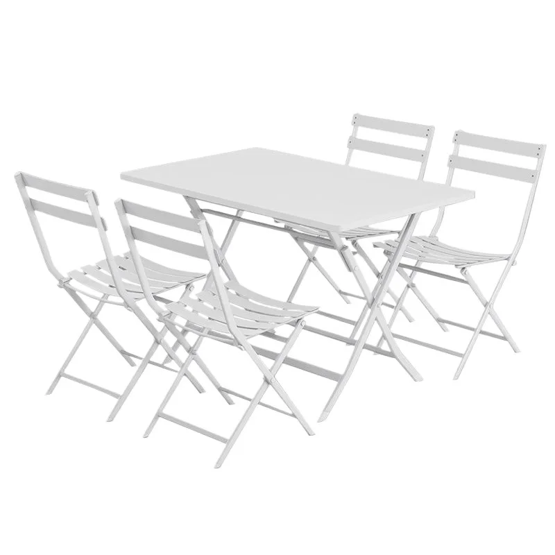 Balcony Outdoor Leisure Outdoor Restaurant Installation-free Table and Chair Combination