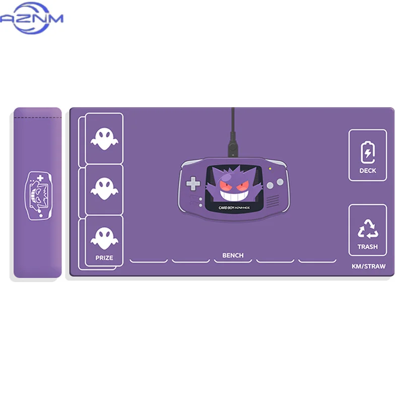 Diy PTCG Gengar Online Card Battle Mat PTCG Gengar Single Player Board Game Card Battle Table Mat Gift Toys