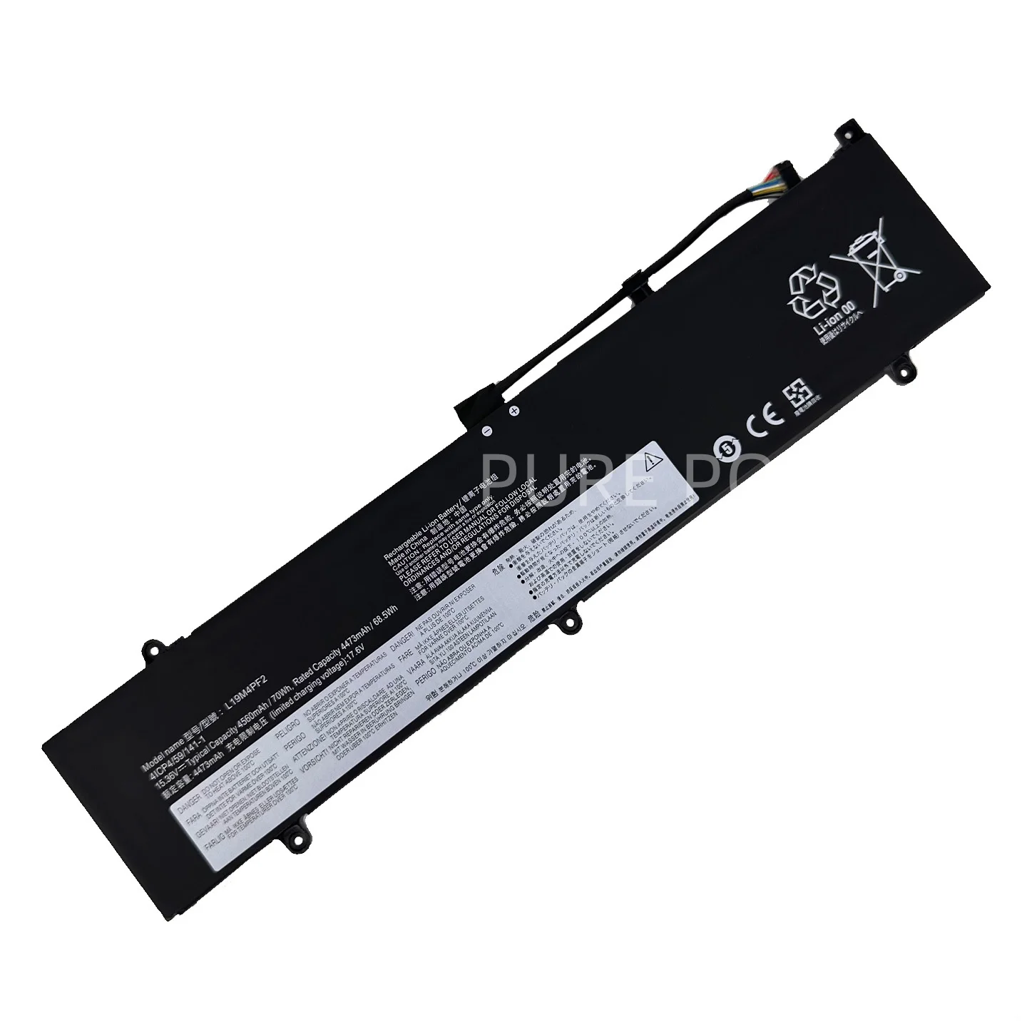 New Laptop Battery L19M4PF2 15.36V 70Wh 4560mAh High Quality For Lenovo Yoga S750-15 7-15IMH05 L19C4PF2