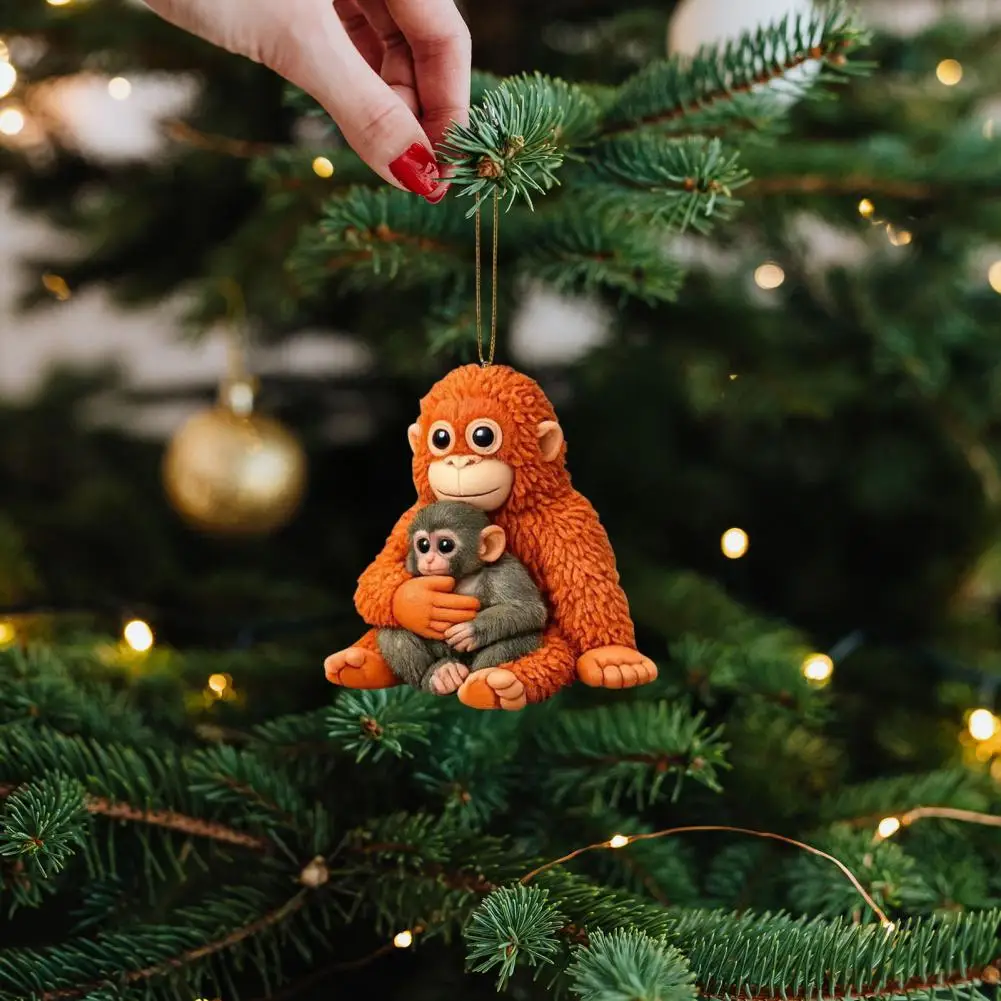 Japan Baby Punch The Monkey Meme Acrylic Keychain Accessories Creative Bag Charms Backpack Pendant Funny Key Ring
