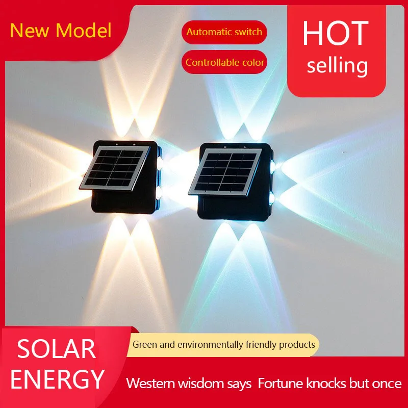 

Solar Wall Light No Wiring Auto Charge Dusk to Dawn Outdoor Villa Wall Washer Wireless Solar Wall Washer Light Auto Sensor Villa