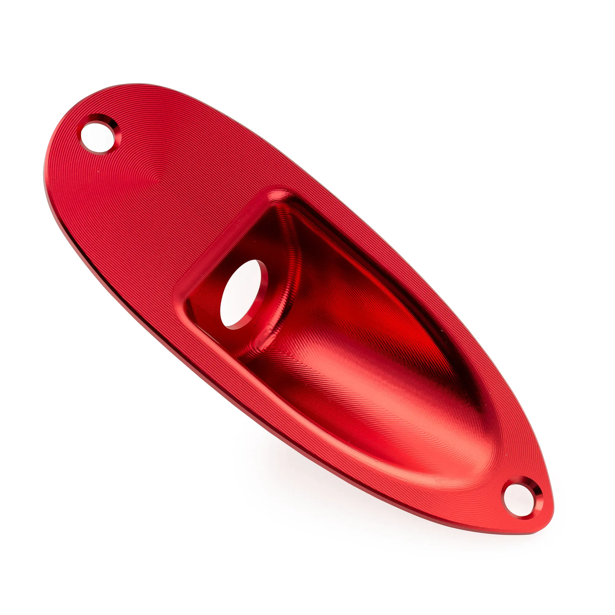 Musiclily Ultra Colorful Series Aluminium/Brass Boat Jack Socket Plate 3/8 Inch for ST Style Electric Guitar