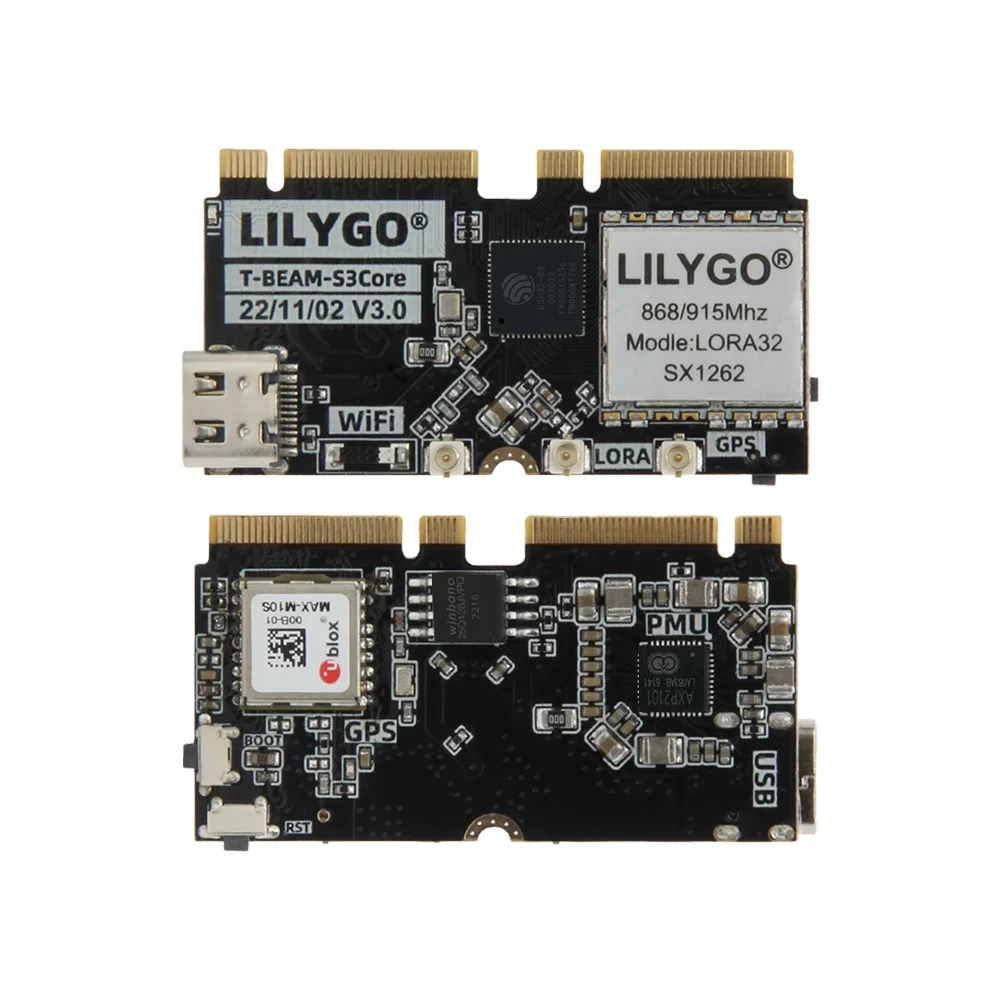 LILYGO TTGO T-BEAM-CORE V3.0 ESP32-S3 مجلس التنمية L76K UBLOX M10S-00B الإصدار 433Mhz 868Mhz شبكات الاتصالات