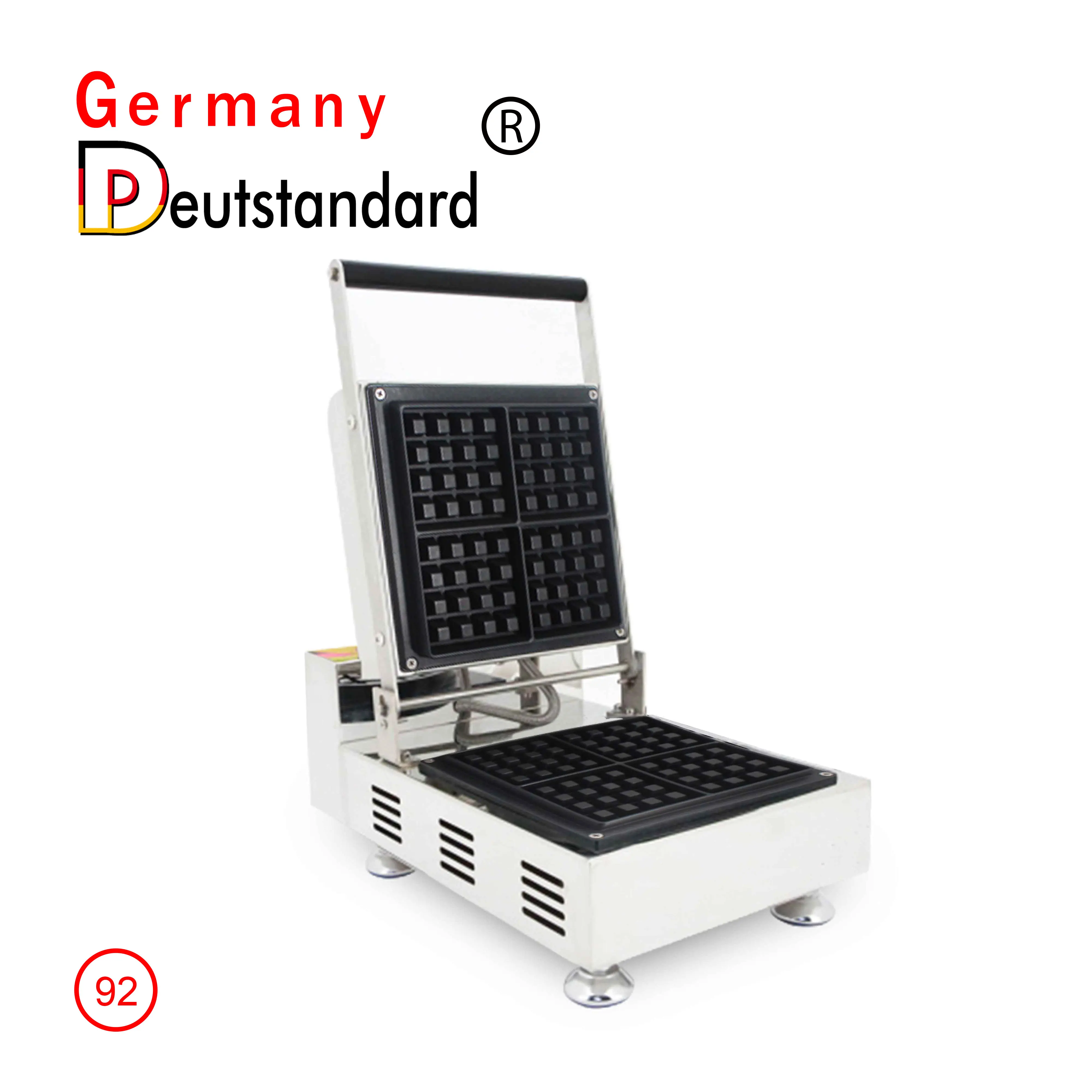 Commercial square Belgium Mini Waffle Maker with 4 Pieces Egg Waffle Maker