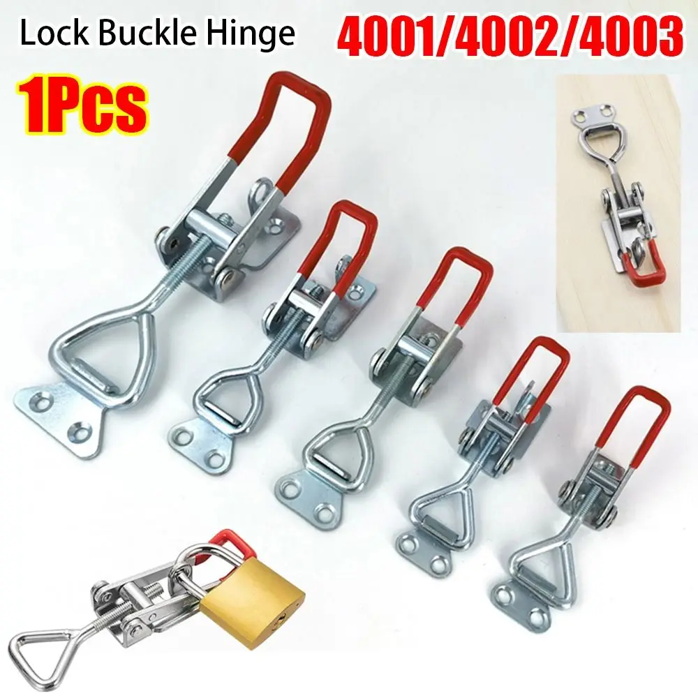 1Pcs Quick Release Lock Buckle Hinge 4001/4002/4003 Toolbox Case Toggle Latch Clamp Push Pull Anti-Slip Catch Clasp For Welding