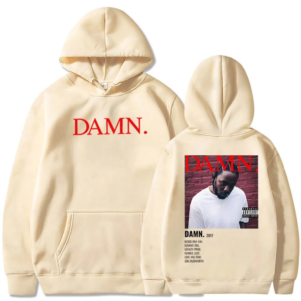 Kendrick Lamar Hoodie Kendrick Lamar Damn Shirt Damn Album Gift for Kendrick Lamar Fan Pullover Tops Streetwear Unisex