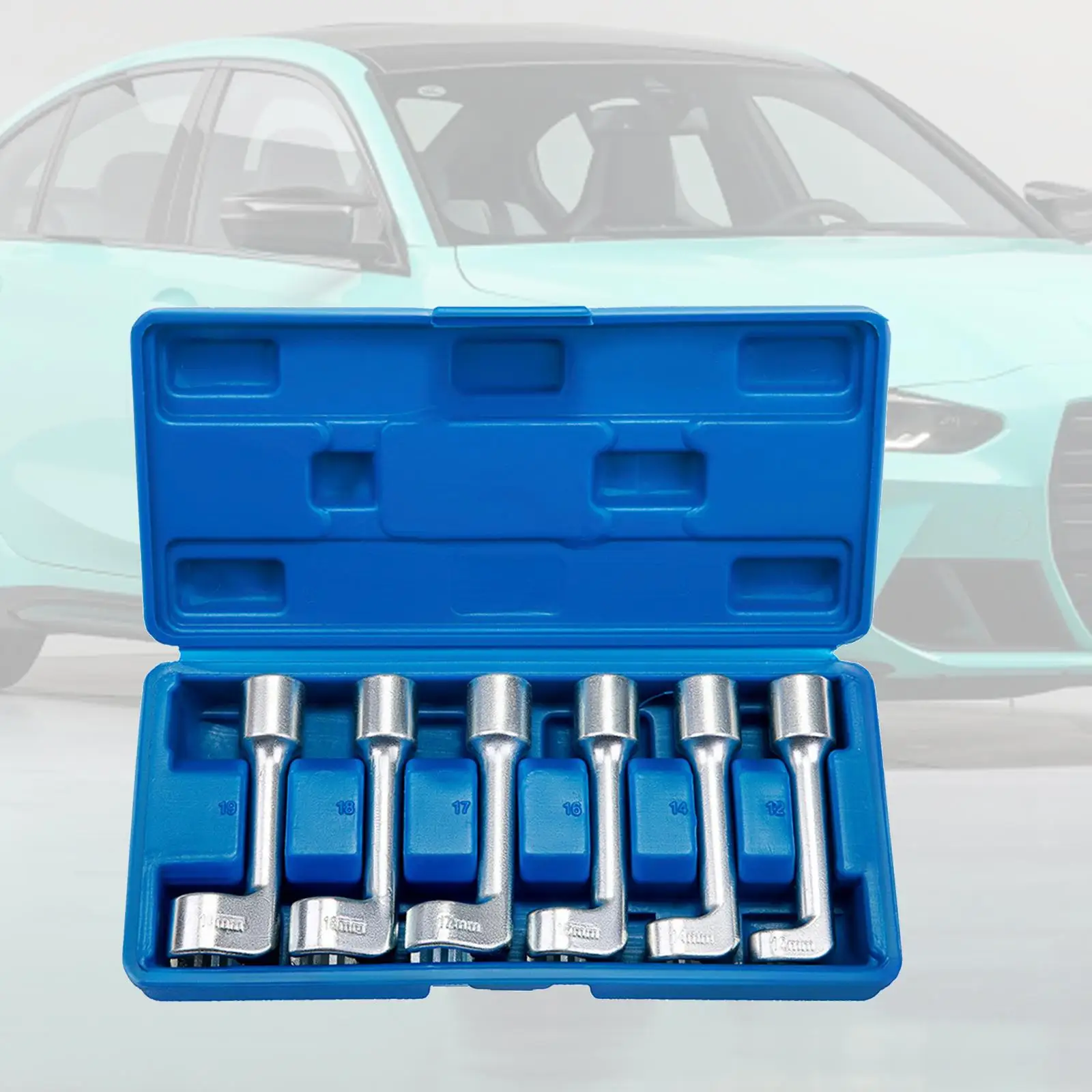 Diesel Injector Fuel Line Socket Wrench Set Vehicles with Carrying Case