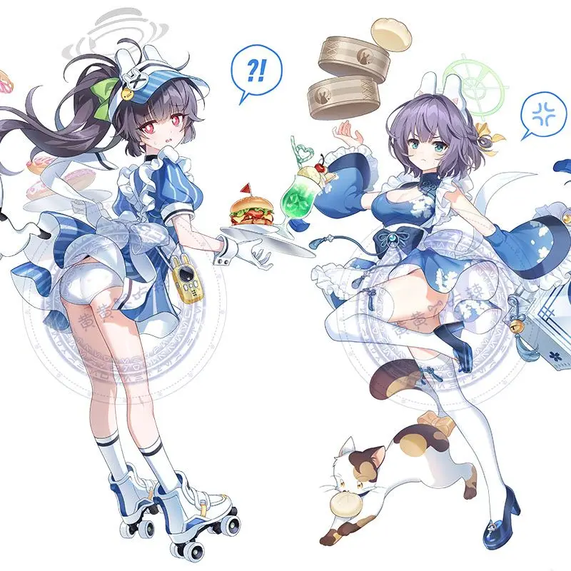 أنيمي الأزرق الأرشيف Kasumisawa ميو سوراي ساكي الاكريليك حامل نموذج الشكل تأثيري الطاولة زخرفة الديكور عيد ميلاد المشجعين الهدايا