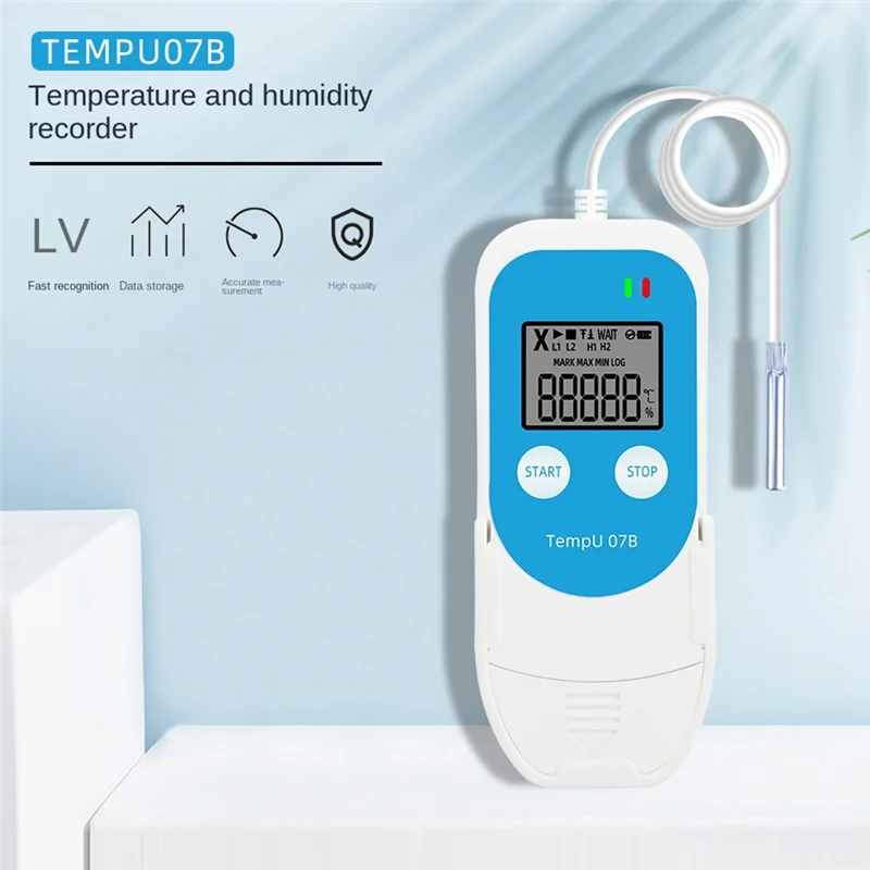 A003 Tempu 07B Temperature/Humidity Recorder Digital USB Data Logger Thermometer Hygrometer For Refrigerator Storage