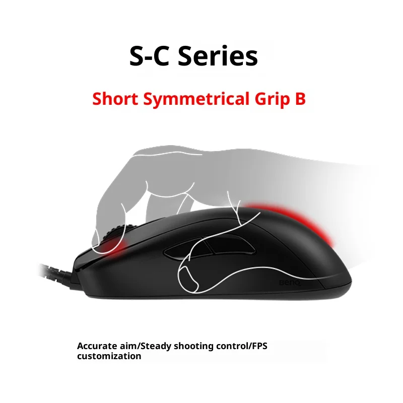 ZOWIE GEAR EC-C Series Esports Mouse Wired Ergonomic Gripping Mouse 3200DPI Lightweight PC Gaming Office Mice EC1C EC2C EC3C