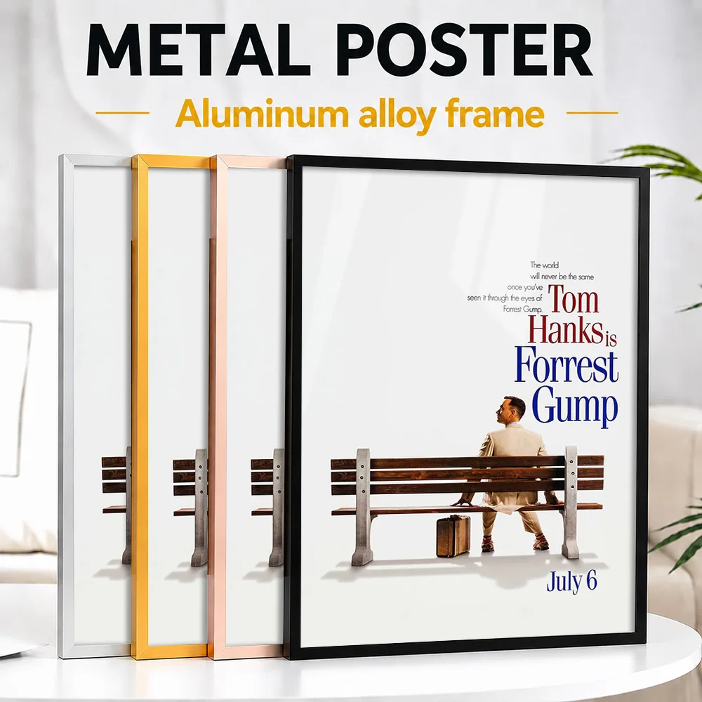 Forrest Gump Movie Framed Metal Print Customized Screen Tribute Wall Art Perfect Within Entertainment Lounge As Story Lovers