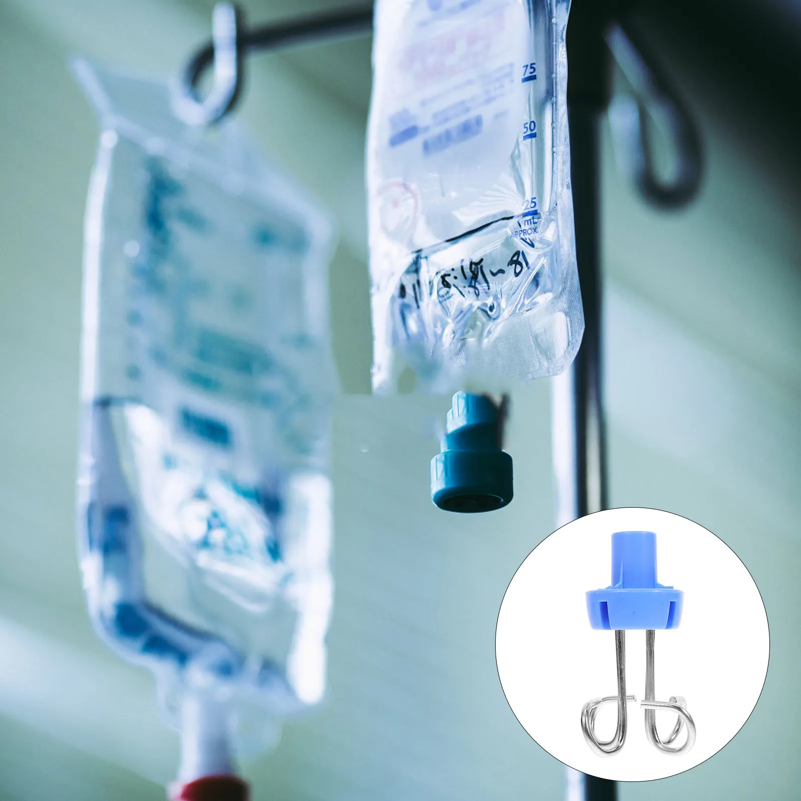 

5pcs Iv Pole Hook Portable Vertical Infusion Rack Hanger Drip Bag Holder For Iv Stand Medical Equipment Space-Saving Replacement