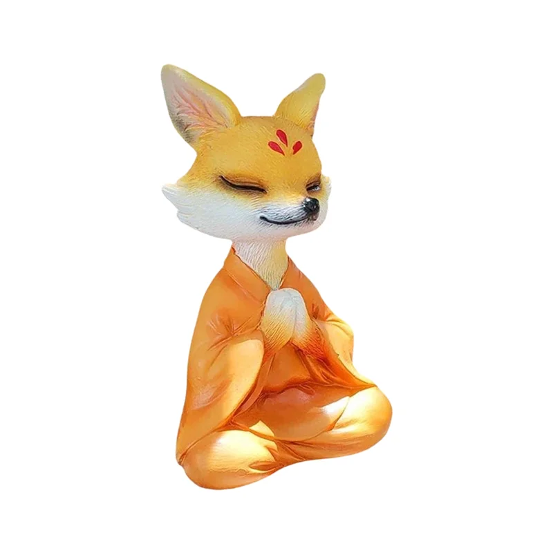 ABZL figuritas de nueve colas, figuritas y miniaturas estéticas para habitación, dormitorio, jardín, manualidades simples y bonitas para decoración del hogar