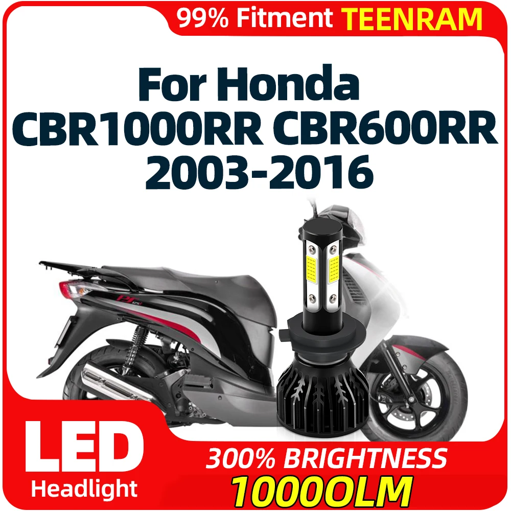 

60W 10000LM Canbus LED Headlight Bulb 6000K Motorcycle Light 12V For Honda CBR1000RR CBR600RR 2003-2011 2012 2013 2014 2015 2016