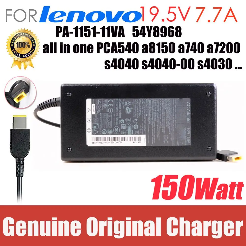 

Original 19.5V 7.7A 150W AC Adapter For Lenovo IdeaCentre A540 a8150 a740 a7200 s4040 s4040-00 s4030 PA-1151-11VA 36200463