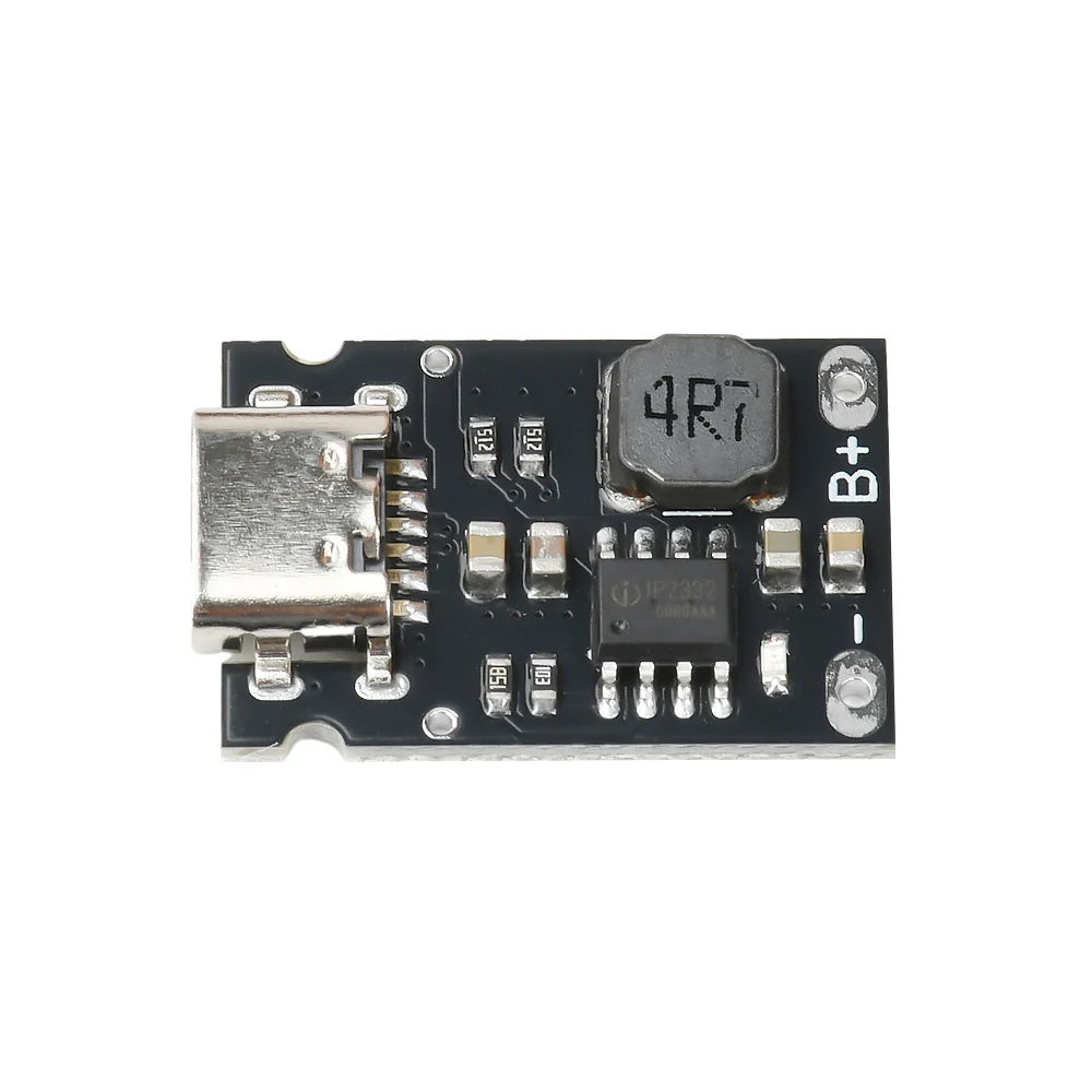 Panel de carga de batería de fosfato de hierro y litio ultrapequeño USB tipo C, módulo de cargador de alta corriente 2,4A, 3,2 V, 3,6 V, 1-10 Uds.