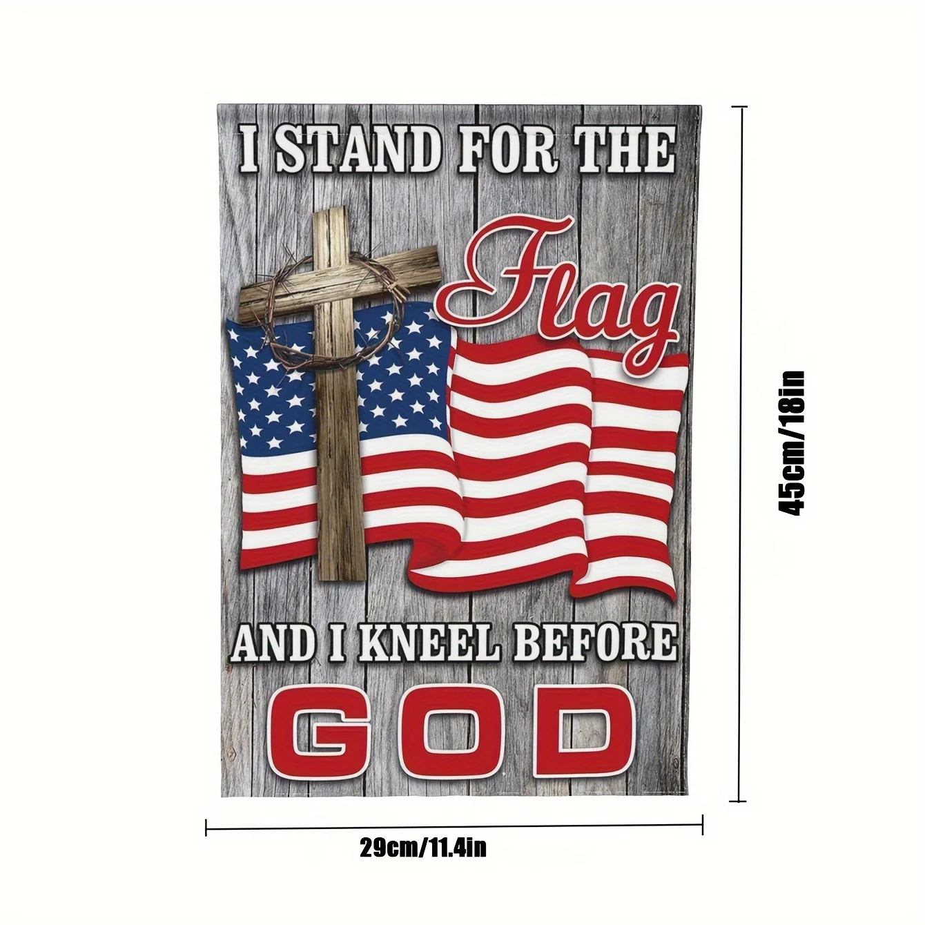 USA Patriotic Stars and Stripes Let Freedom Ring Veteran Garden Flag Outside 4th of July Independence Memorial Day Yard Flag