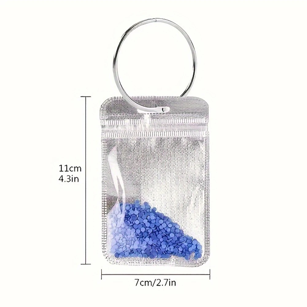Sac d'Auto-Bancs 5D pour Peinture Diamant, Perles Carrées et Rondes, Strass, Mosaïque, DIY, 200 Pièces