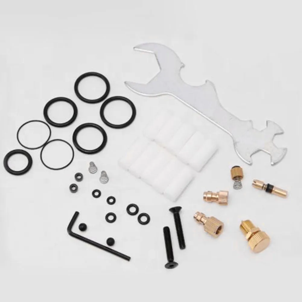 37Pcs/set Air Pump Copper Piston Accessories High Pressure Spare Parts Kits Bleed Screw Brand New Copper Piston Wrench