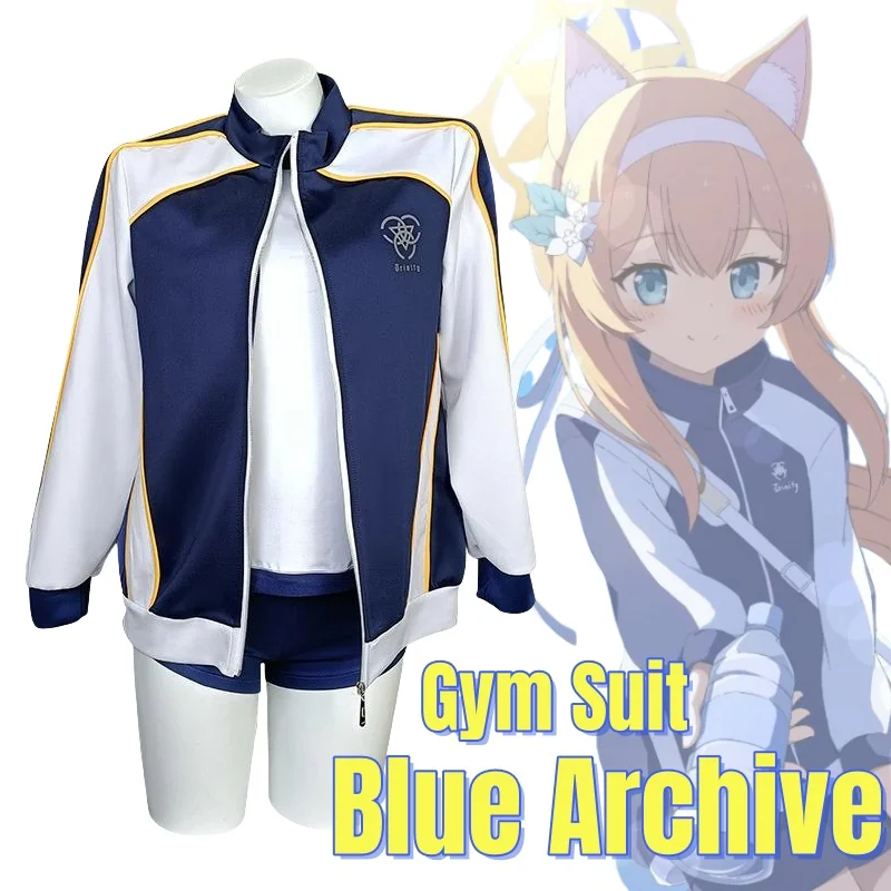 

Anime Game Blue Archive Cosplay Costume Clothes Uniform Cosplay Gym Suit College Uniform Clothes Coat Tops Shorts Cosplay Woman