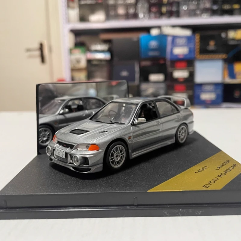 

Литая под давлением масштаб 1:43 Lancer EVO IV 4-го поколения, модель автомобиля из сплава, готовая имитация коллекции для взрослых, украшение, подарочный дисплей