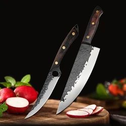 Forged Kitchen Knives Boning Slicing Meat Cleaver Butcher Knife Japanese Chef Knife Professional Cooking Sushi Vegetable Cutter