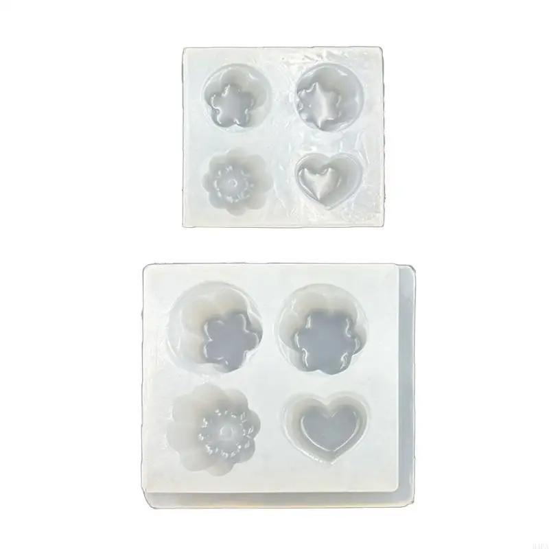 

94PA Decorative Silicone Fondant Mould Set Accessory for Chocolate Candy and Jelly Desserts Without and Easy to Cleaning