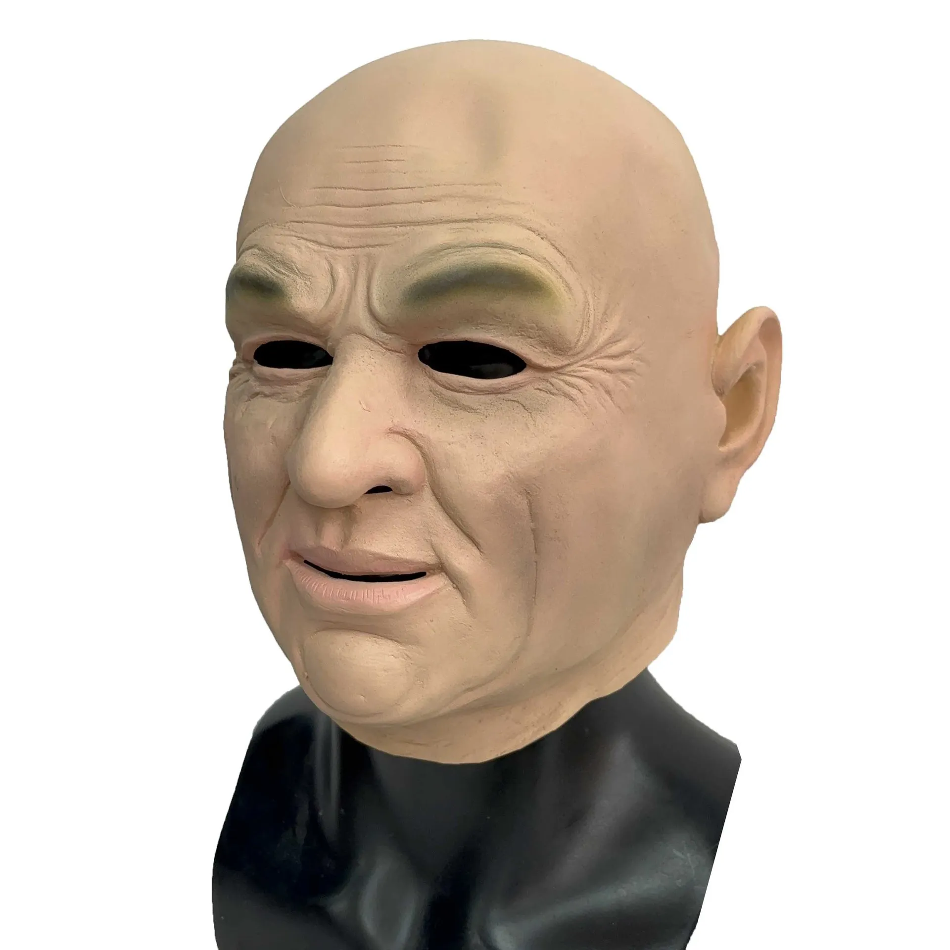 Lebendige Latex-Maske für Ältere Männer mit Realistischer Hauttextur, Ganzkopfmaske für Glatzköpfige Männer, für Karneval, Themenpartys, Cosplay und Kostümzubehör – Detail 7