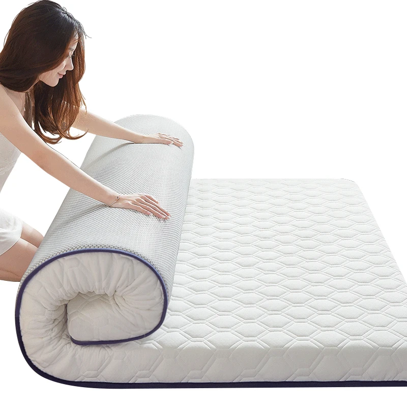 Materasso in lattice thailandese materasso in memory foam per studenti in dormitorio addensato ad alta resilienza per la casa