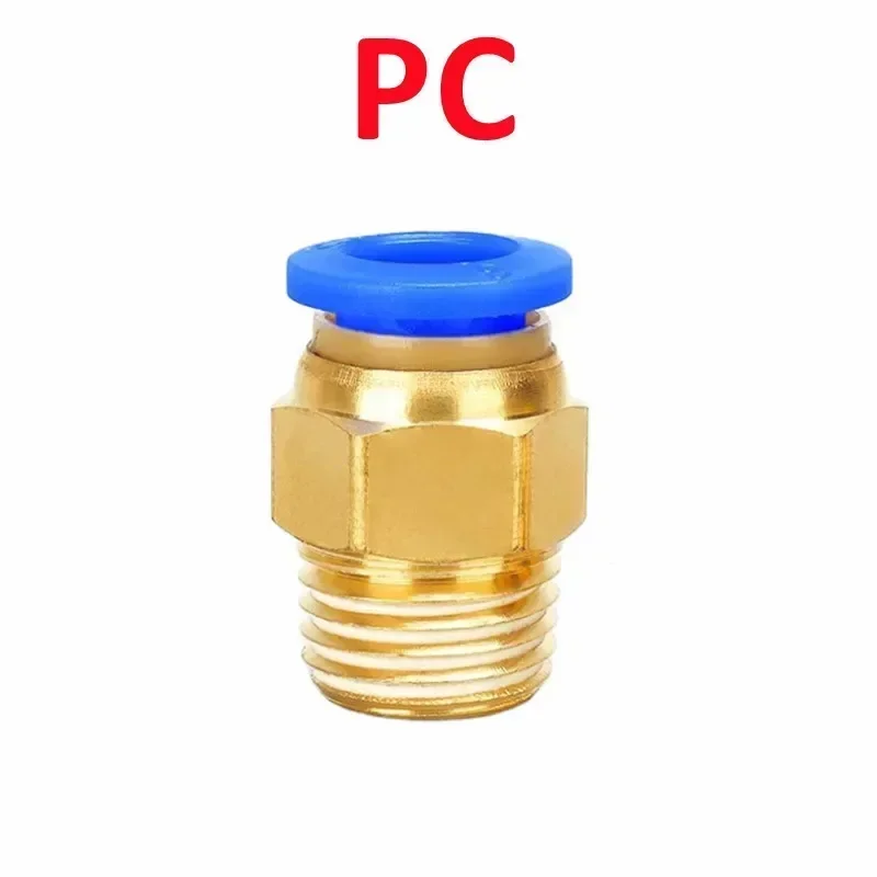 Pneumatic Air Connector Fitting PC/PCF/SL/PB/PX/PL 10mm 12mm 14mm 16 Thread M5 3/4"  1 2 way Hose Fittings Pipe Quick Connectors