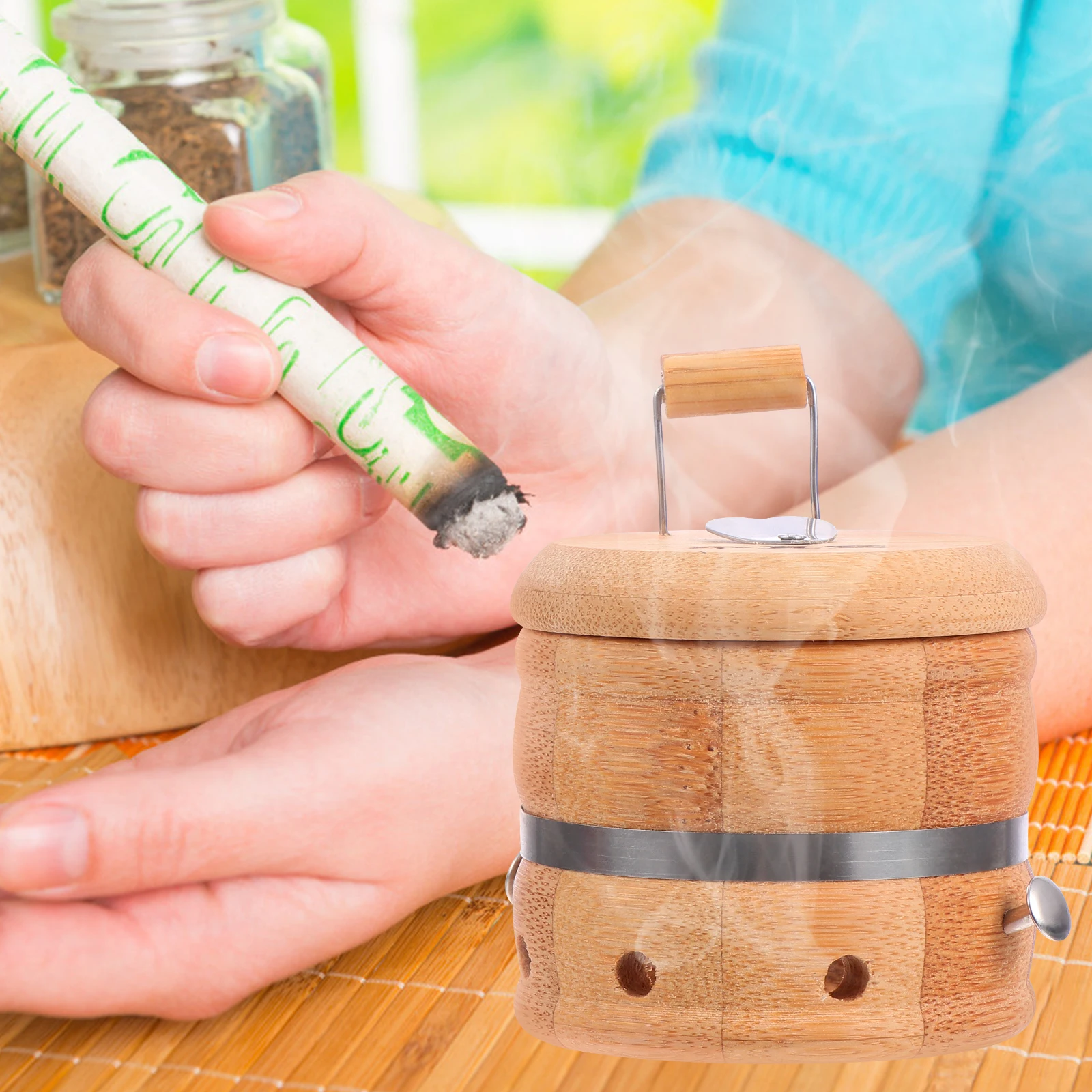 

Bamboo Moxibustion Pot Material Full Body Relaxation Dredge Meridians Dispelling Chill Dehumidifying Therapy Moxibustion