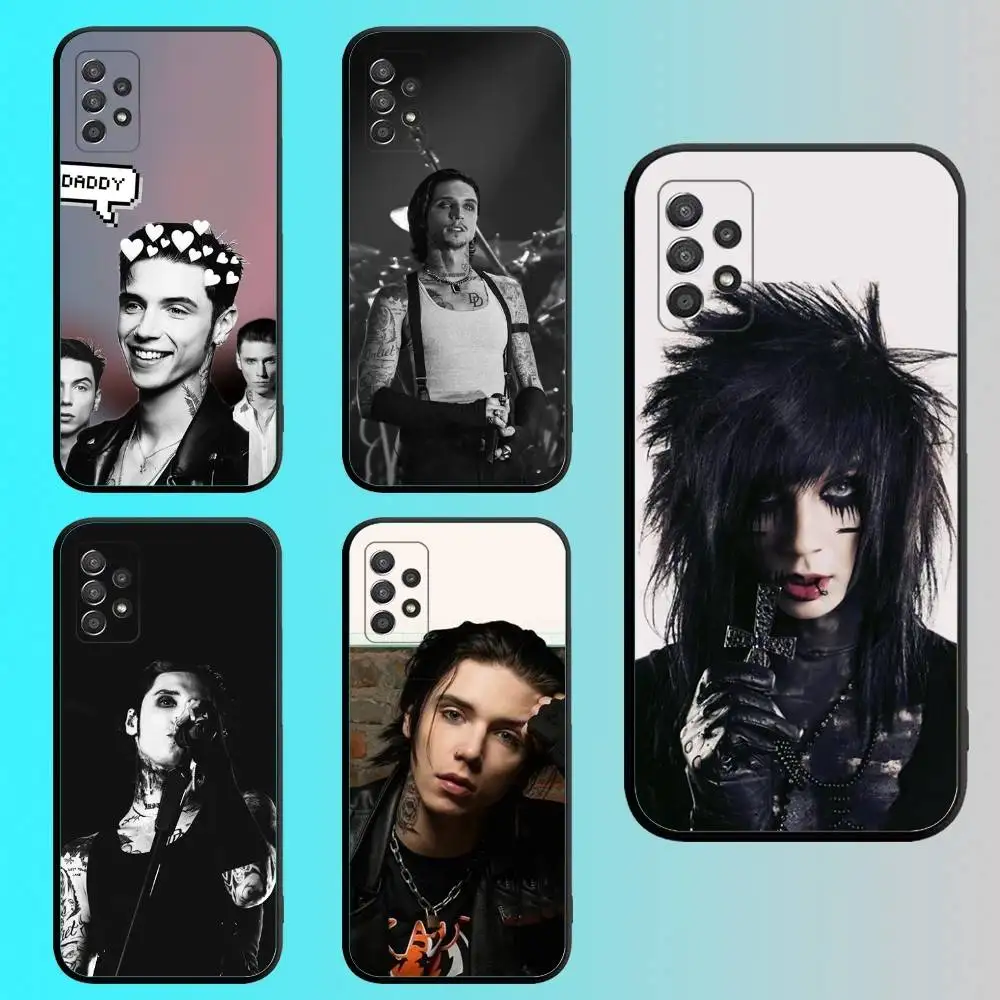 

Singer Andy Biersack Phone Case For Samsung S 25,24,23,22,30,21,10,9,Ultra,Plus,Lite,FE,4G,5G Black Soft Case