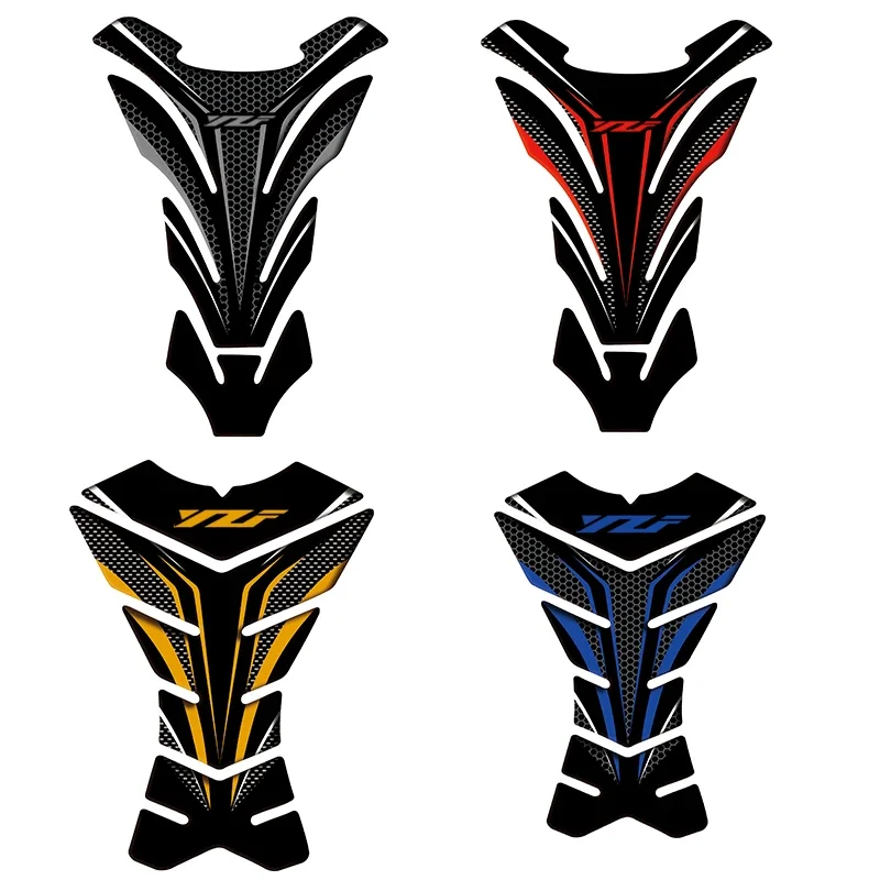 3D Carbon-look Motorcycle Tank Pad Protector Decal Stickers Case for  YZF R1 R3 R15 R6 600 R125 1000