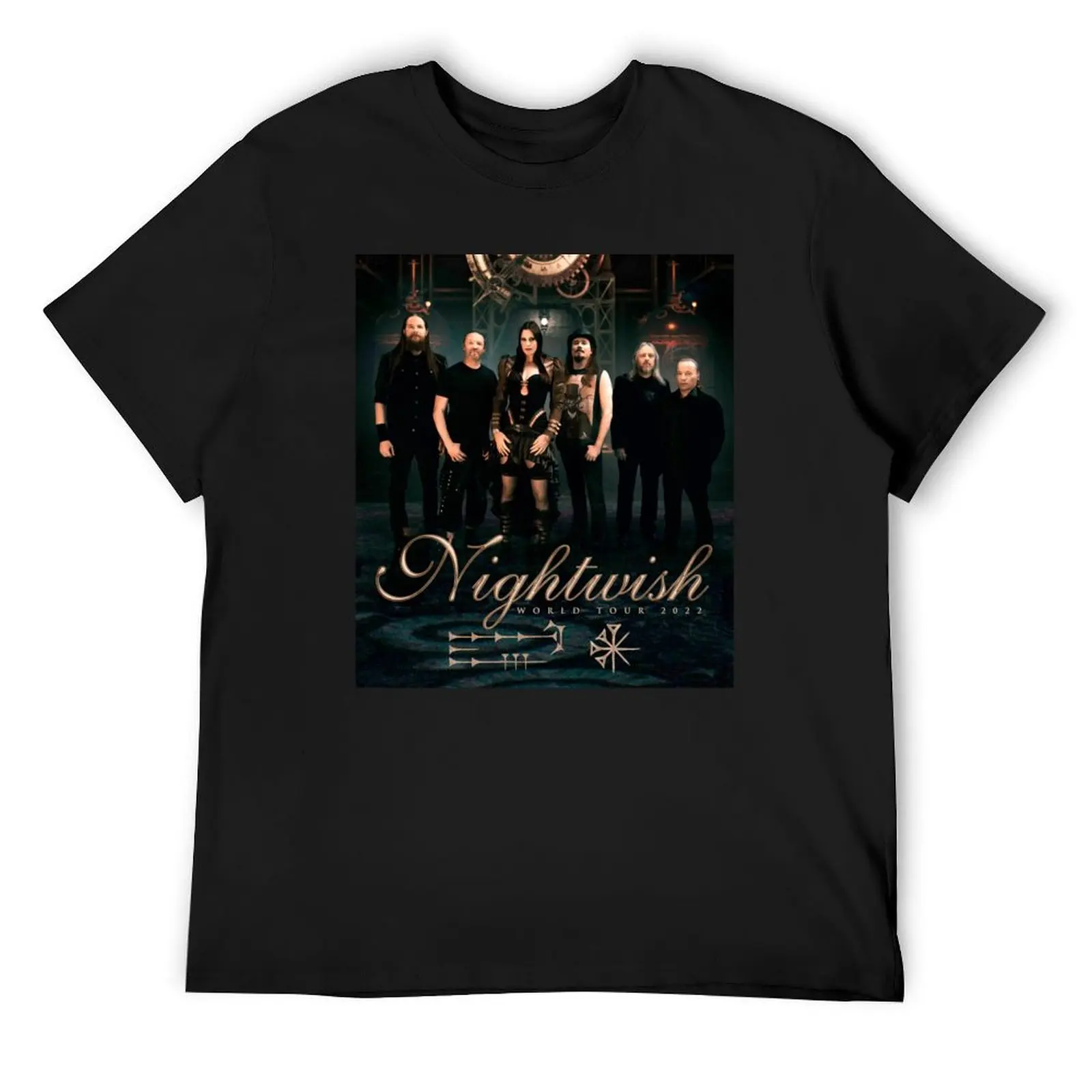 

nightwish 2 loerrcok human nature world tour 2022 T-Shirt heavyweights graphic t shirts street wear plus sizes men t shirt