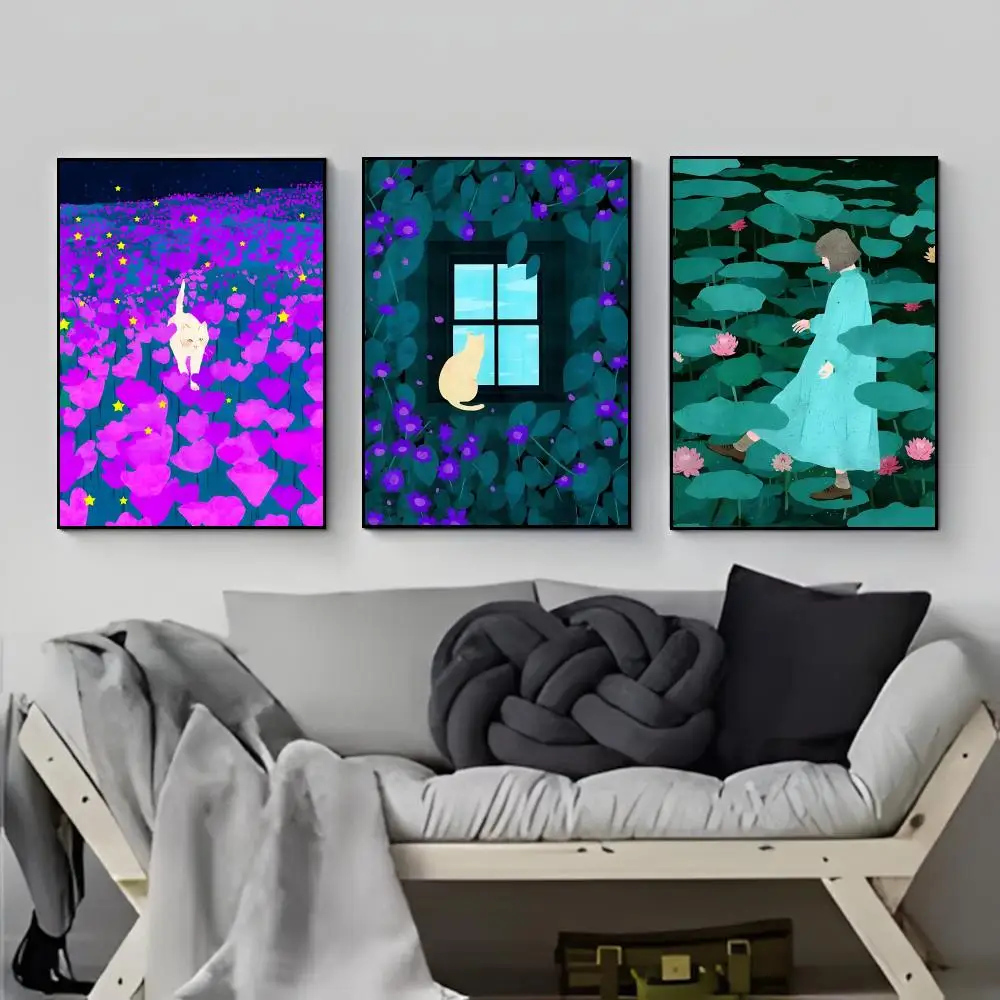 1pc frameless artist natural xuan loc xuan Poster Poster HD  Wall Sticker Bar Living Room Decor Gift