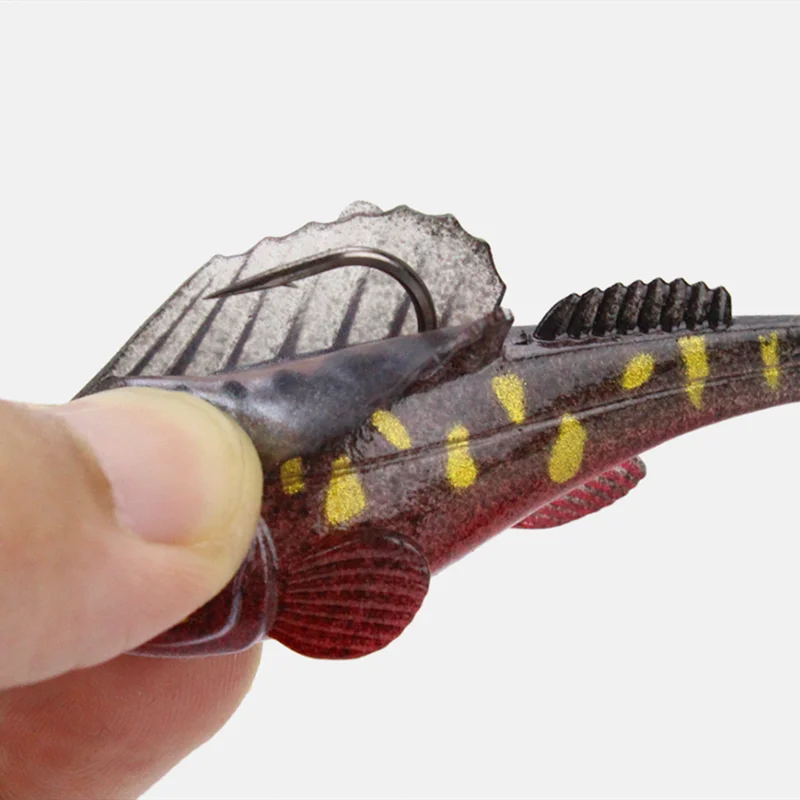 Wobbler silicona oscuro señuelo hundido perca lubina - imagen 3